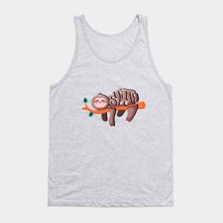 Cute Lazy sloth Tank Top